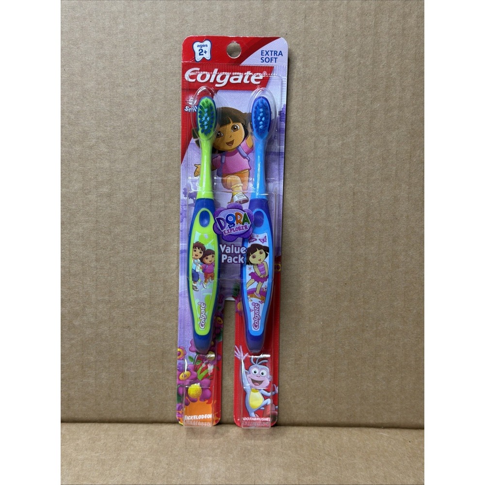 2009 Dora The Explorer Colgate Extra Soft Value Pack Toothbrushes